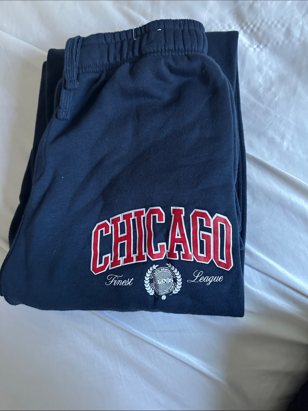 Chicago Navy Men's Sweatpants - Unbranded